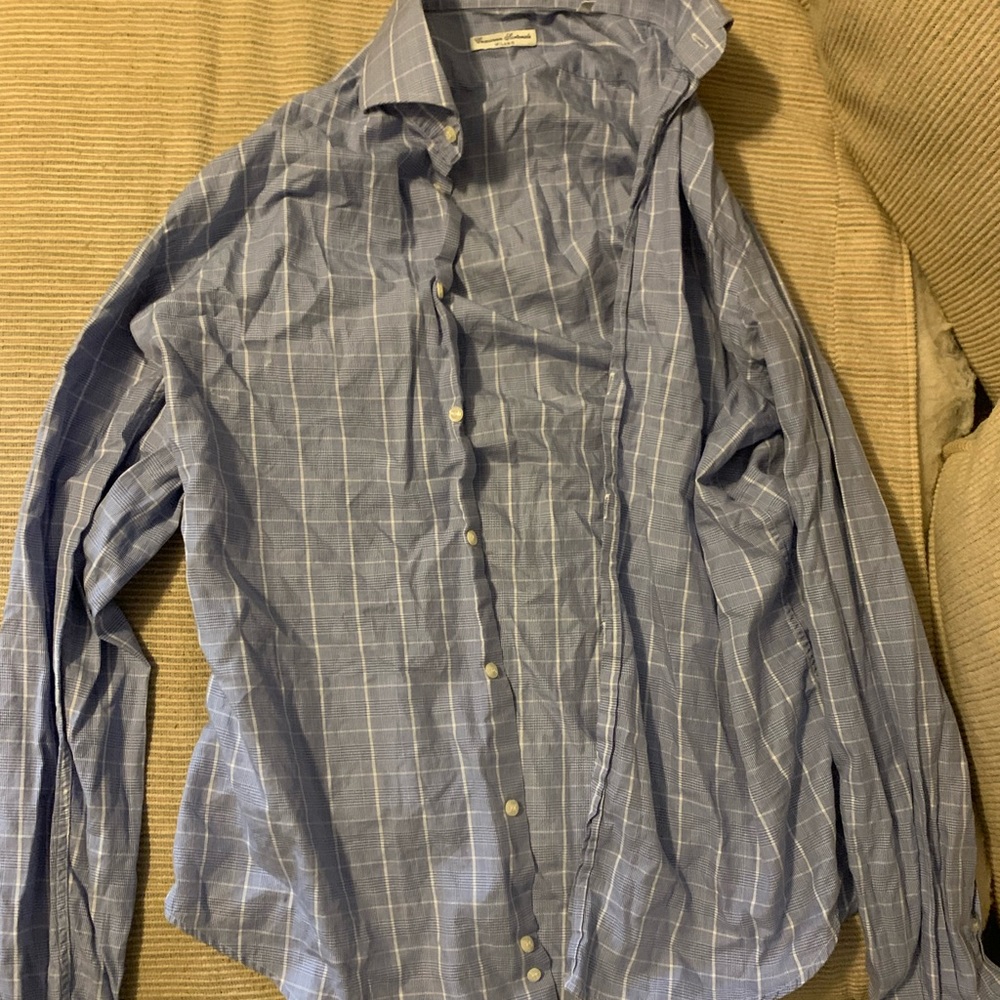 Men’s Blue Dress Shirt Size 16